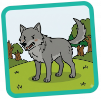 scary wolf